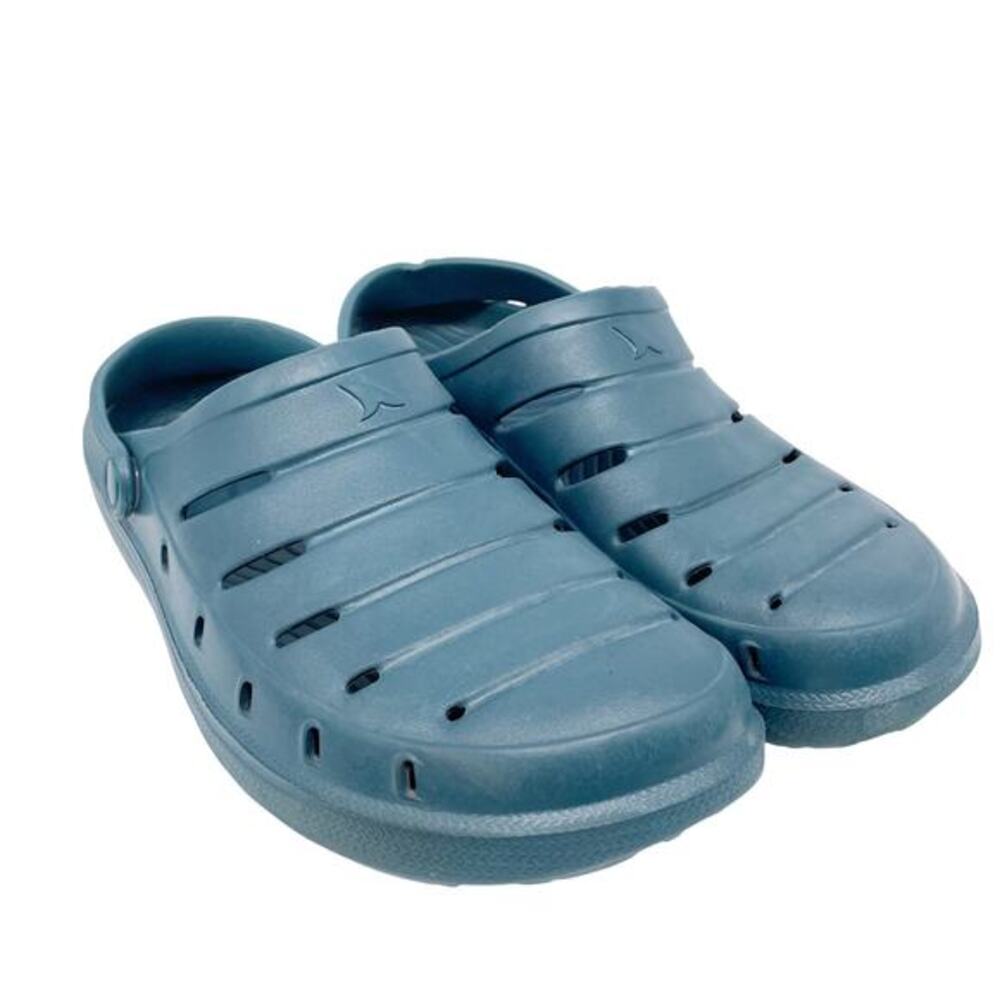 Rugged Shark Men's Shark Week Comfort Clog‎ Shoes Blue Size 11